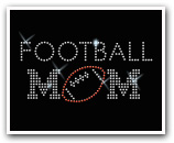 football mom rhinestone t-shirt