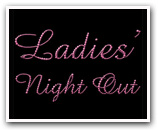 ladies night out rhinestone t-shirt
