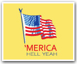 Merica hell yeah t-shirt