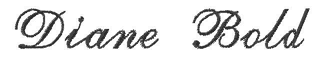 Embroidery font Diane Bold