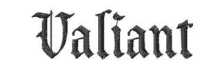 Embroidery font Valiant