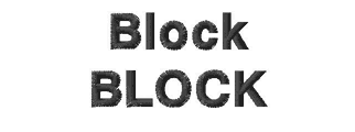 Embroidery font Block