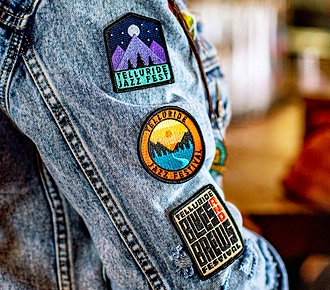 Embroidered Patches Clothes Wow