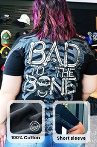 an image of a person's back wearing an all over print shirt that says 