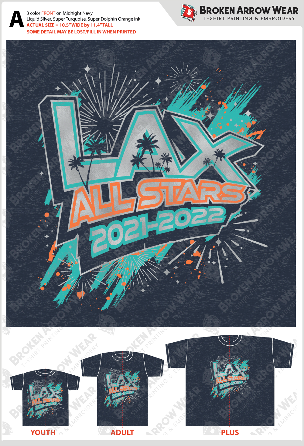 Cheer 4 U Athletics screen printing