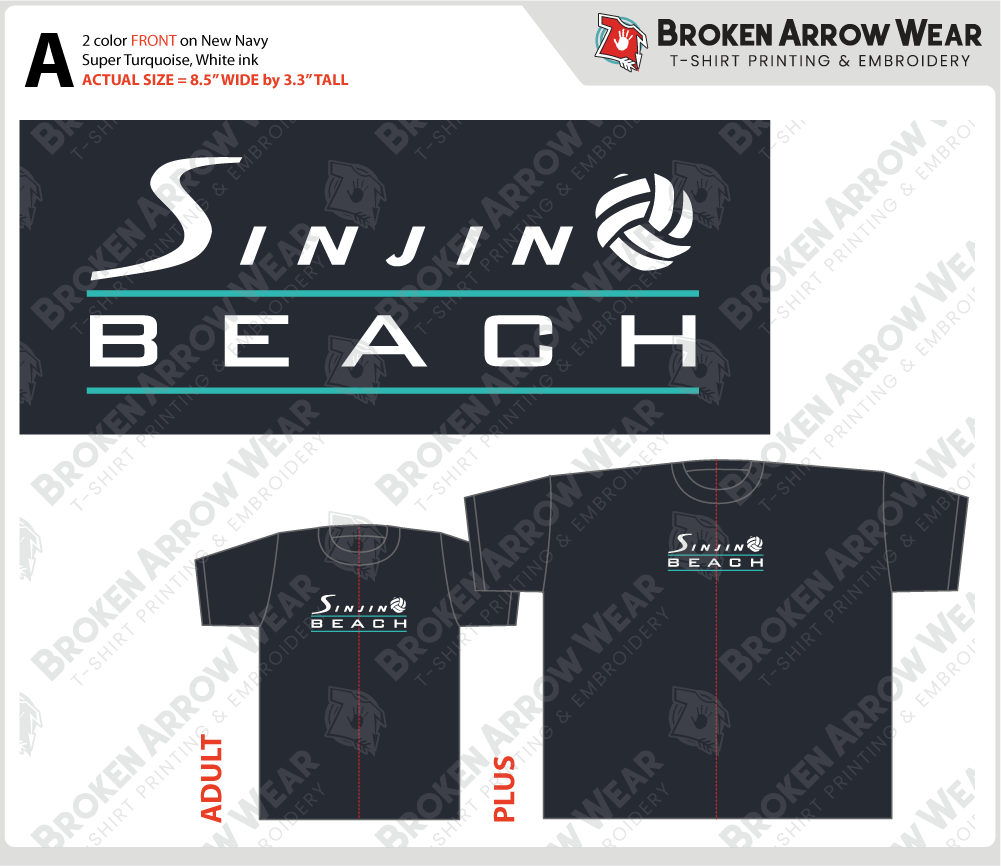 Sinjin Beach Volleyball Club ScreenPrint screen print