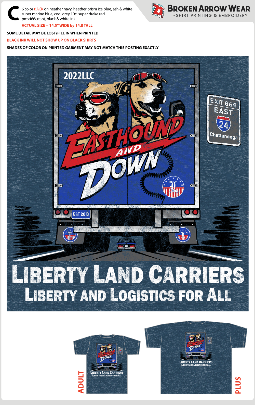 Liberty Land Carriers, LLC ScreenPrint screen printing