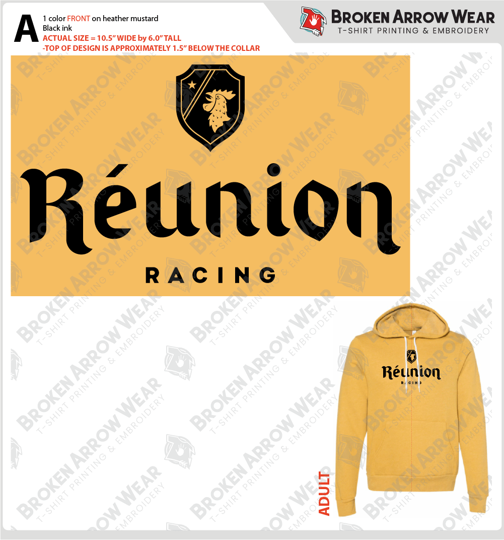 Reunion Racing ScreenPrint screen print
