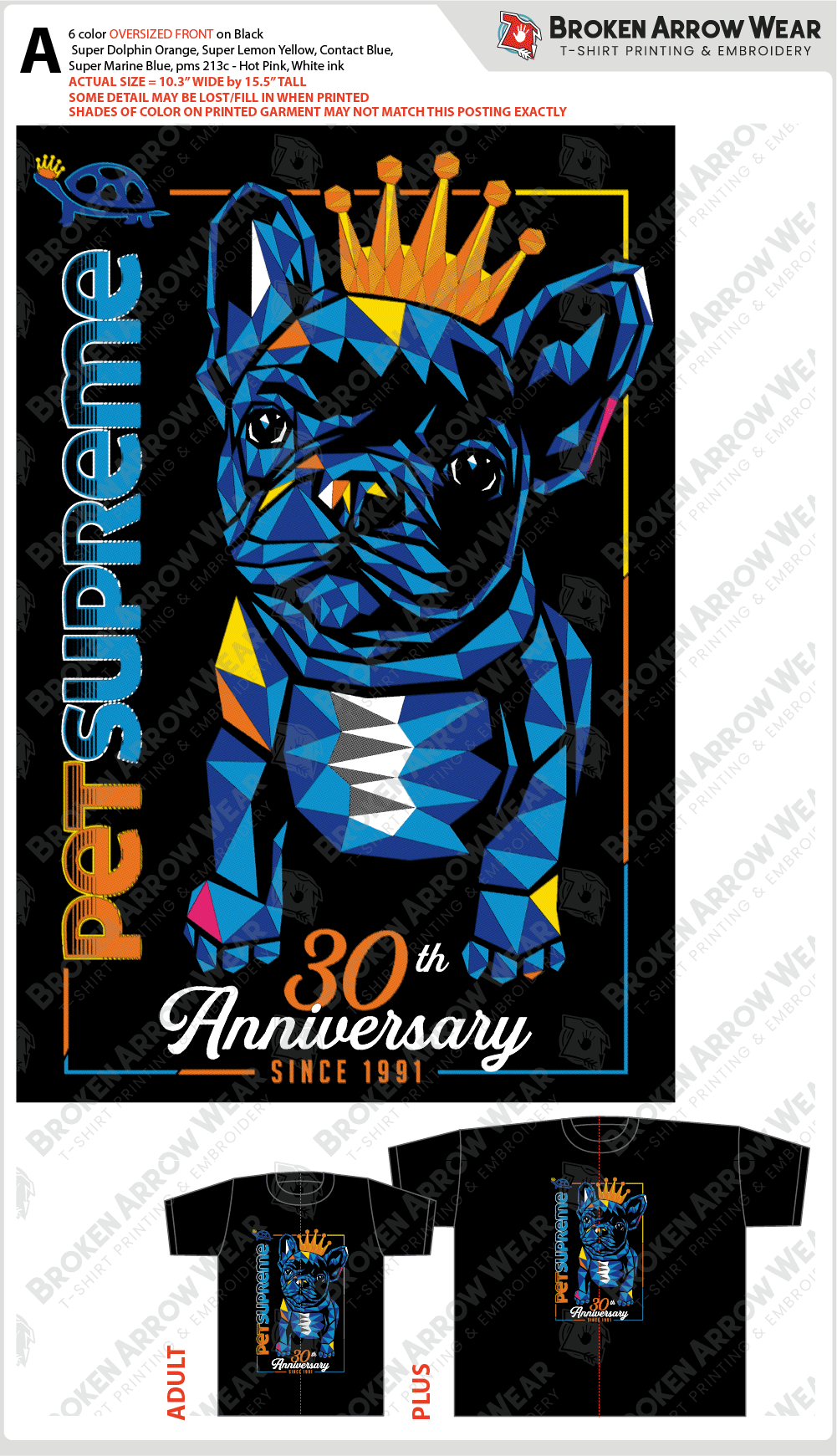 Pet Supreme ScreenPrint screen printing