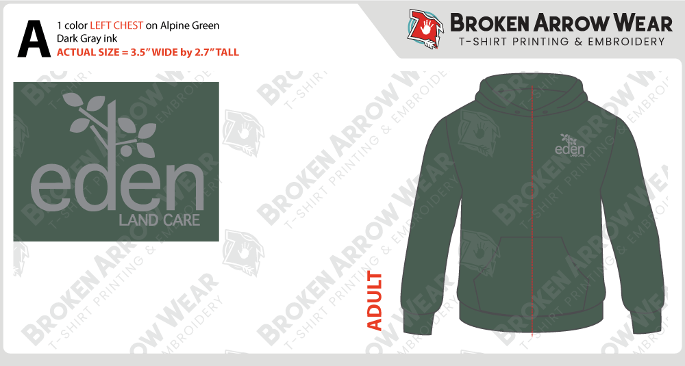 Eden Land Care ScreenPrint screen print