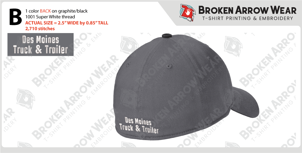 Des Moines Truck & Trailer Repair Embroidery embroidery