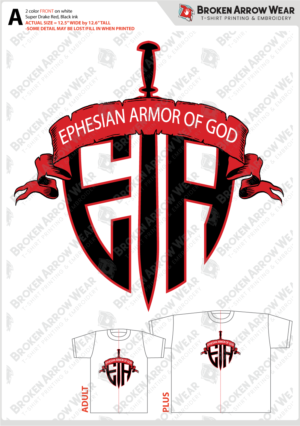 Ephesian Armor of GOD LLC ScreenPrint screen print