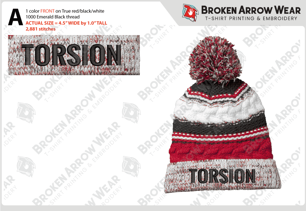 CrossFit Torsion Embroidery embroidery