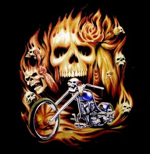 skulls on tshirts embroidered jackets class reunion apparel custom motorcycle t-shirts