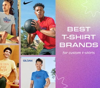 various photos of people wearing different popular t-shirt brands like nike, gildan, etc.