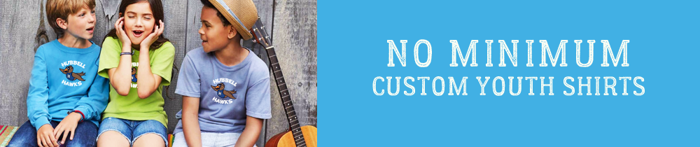 custom youth sweatshirts no minimum