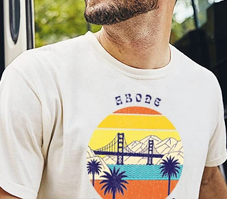 image of screen print on a tee shirt