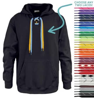 Pennant sportswear 715 80/20 Cotton/Poly Faceoff Lace Hockey