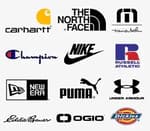 infographic with the logos of some of the brands we carry