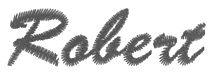 Embroidery design sample - prsonalization brush