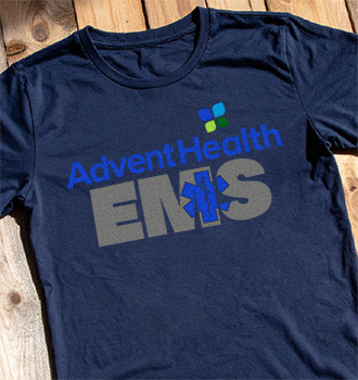 Graphic showing reflective ink printing limitations with a ruler and sample swatches indicating sizing and detail constraints