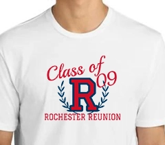 Light blue t-shirt with two palm trees forming a heart shape and text reading Hernandez Family Vacation Rocky Point.